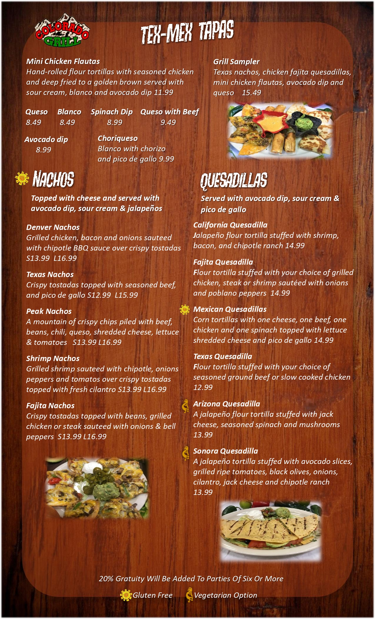 Colorado Grill Botanas Colorado Grill Botanas